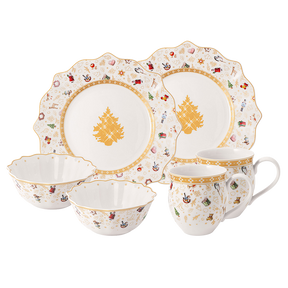 Aparelho de Jantar Natalino - 6 Peças