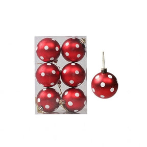 Kit 6 Peças Bolas De Natal